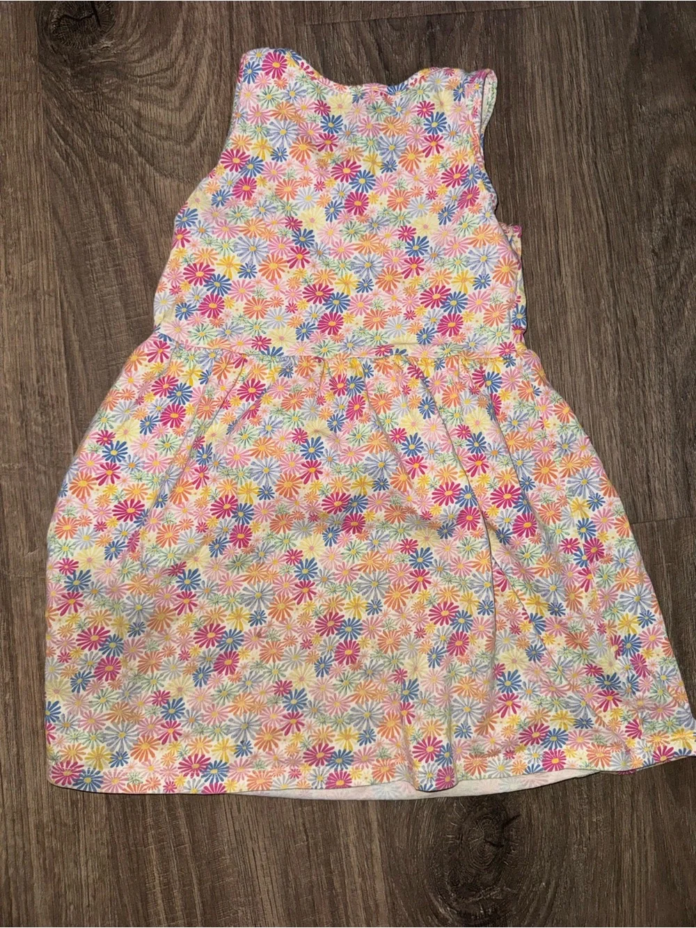 H&M Pink, Orange & Blue Daisy Print Tank Dress